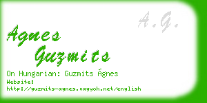 agnes guzmits business card